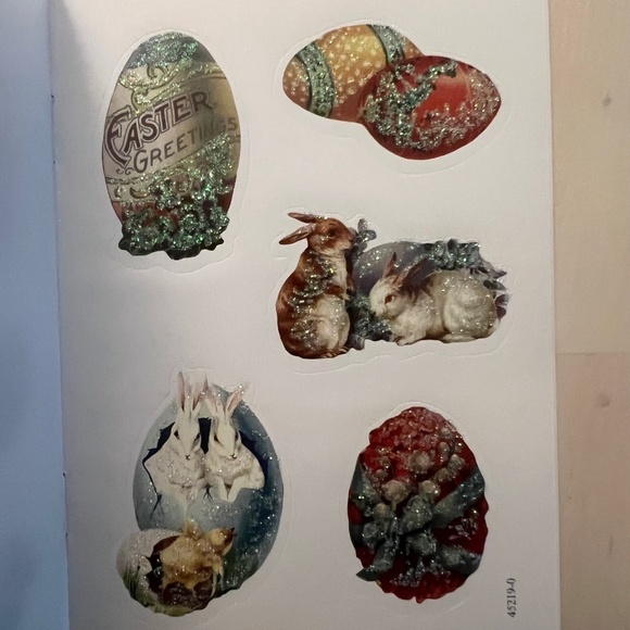 Vintage Sparkly Easter Stickers - Picture 4 of 4